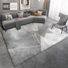Soft Gray Geometric Rug for Bedroom and Children's Room