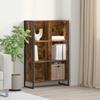 Bookshelf Smoked Oak Finish 99.5 x 30 x 108.5 cm Particleboard