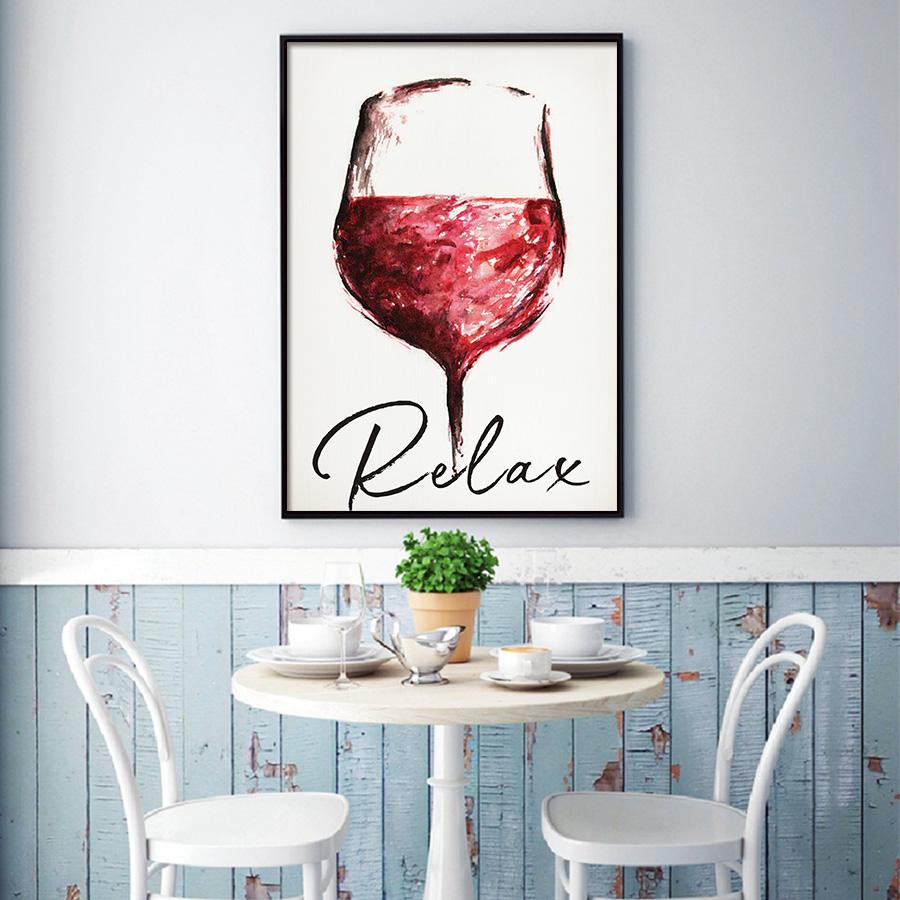 Nordic Decoration Home Dining Room Decor Minimalist Red Wine Beer Paintings On The Wall Posters and Peints No Frame