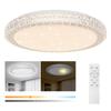 Elekeed Ceiling Light Tatami 4200lm Stylish LED Light Glitter Dimmable Color Control Included Miniature Light Bulb Night Light Sleep Timer Memory