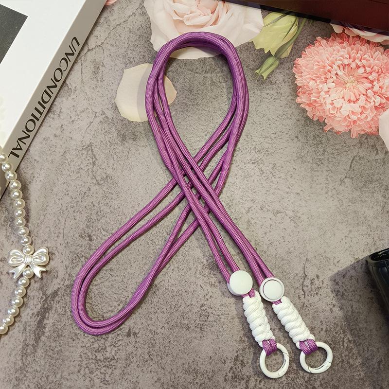 Регулируемый плетеный кроссбоди шнурок для телефона с защитой от потери, с задним зажимом и ремешком для лыжной перчатки