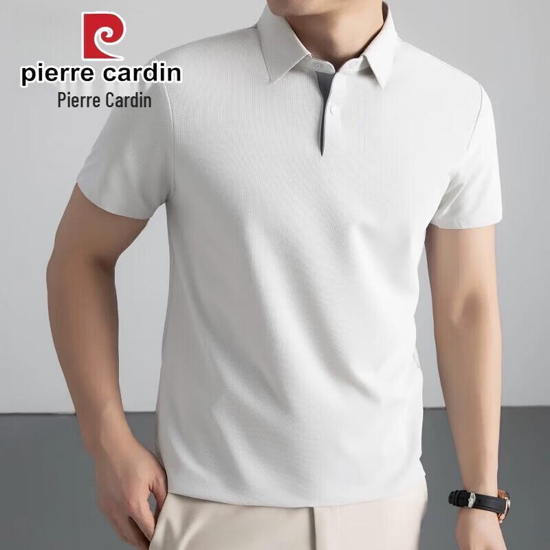 Pierre Cardin Мужская футболка-поло с коротким рукавом из ледяного шелка