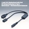 Универсальный адаптер-кабель DC5.5x2.1 мм на USB и Type C (мама) с поддержкой быстрой зарядки 3A, преобразователь DC5V-25V в 5V