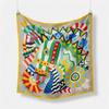 53*53cm Luxury Women Decorative Small Imitation Silk Scarf Foulard Hijabs For Women