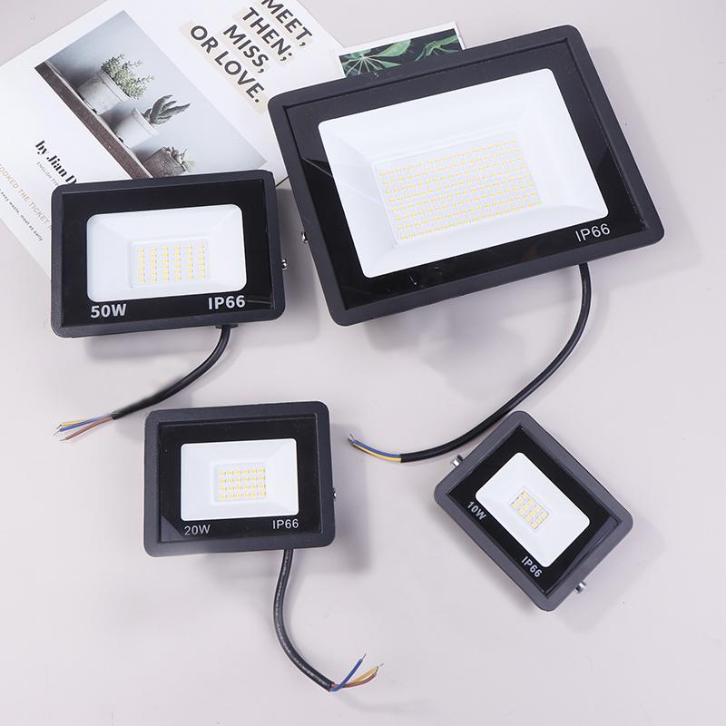 Светодиодный прожектор IP66 Водонепроницаемый AC220V 10W 20W 50W 100W Прожектор Садовый Уличный Ворота Стена Прожекторы Наружные