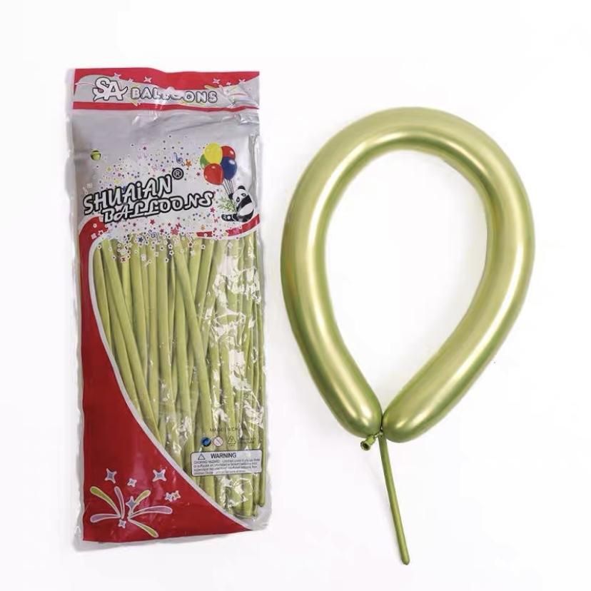 1.8G Metal Strip Magic Balloon, Thickened 1260 Creative Weaving Modeling Variable Decorative Balloon