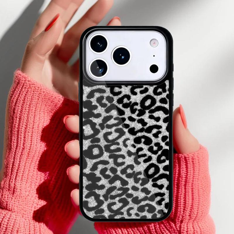 Чехол с леопардовым принтом для iPhone 17 16 15 14 13 Pro Max Задняя крышка для 12 11 Pro Coque