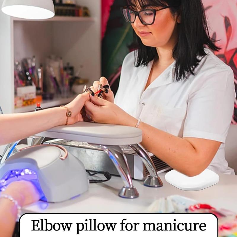 Квадратная подставка для рук из микрофибры и кожи, профессиональная нескользящая подставка для рук мастера по маникюру, подушка для салона маникюра, подлокотник