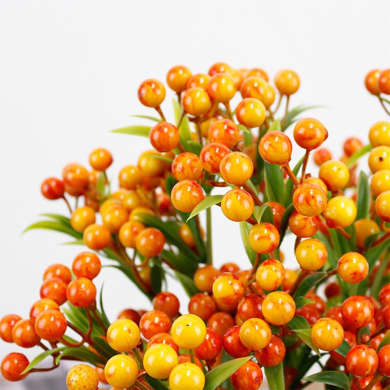 Имитация пенопластовых фруктов, рождественских ягод, украшение для дома, искусственные искусственные растения, черничные фрукты, фрукт удачи, красная фруктовая ветка