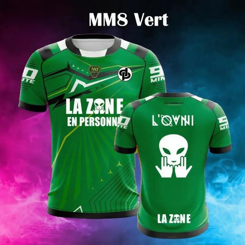 Новая летняя мужская футболка Maillot 90 Minute Toto & Ninetta Двусторонний принт Короткий рукав Оверсайз Дышащая Быстросохнущая