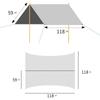 Kylebooker Camping Hammock Rain Fly 10 X 10 Feet, UV Protection and Waterproof, Camo Tent Tarps for Outdoor Adventure, Hiking