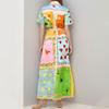 Spring New Women's Temperament Fashionable Printed Cardigan Lapel Strap Dress