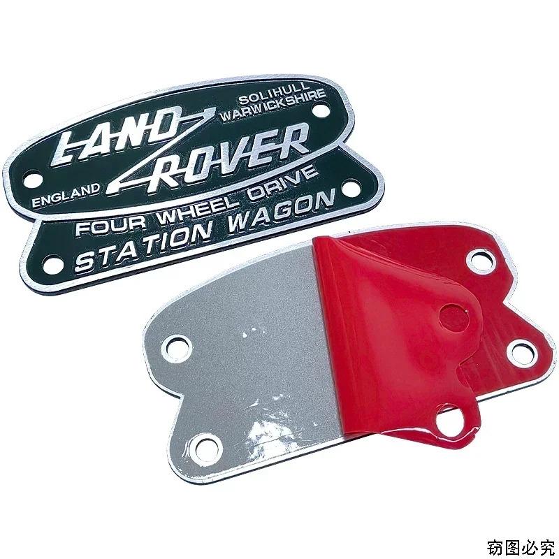 Car Front Badge Rear Trunk Sticker Emblem Accessories for Land Rover DEFENDER 110 Defender SOLIHULL ENGLAND 2015 Decoration YU0