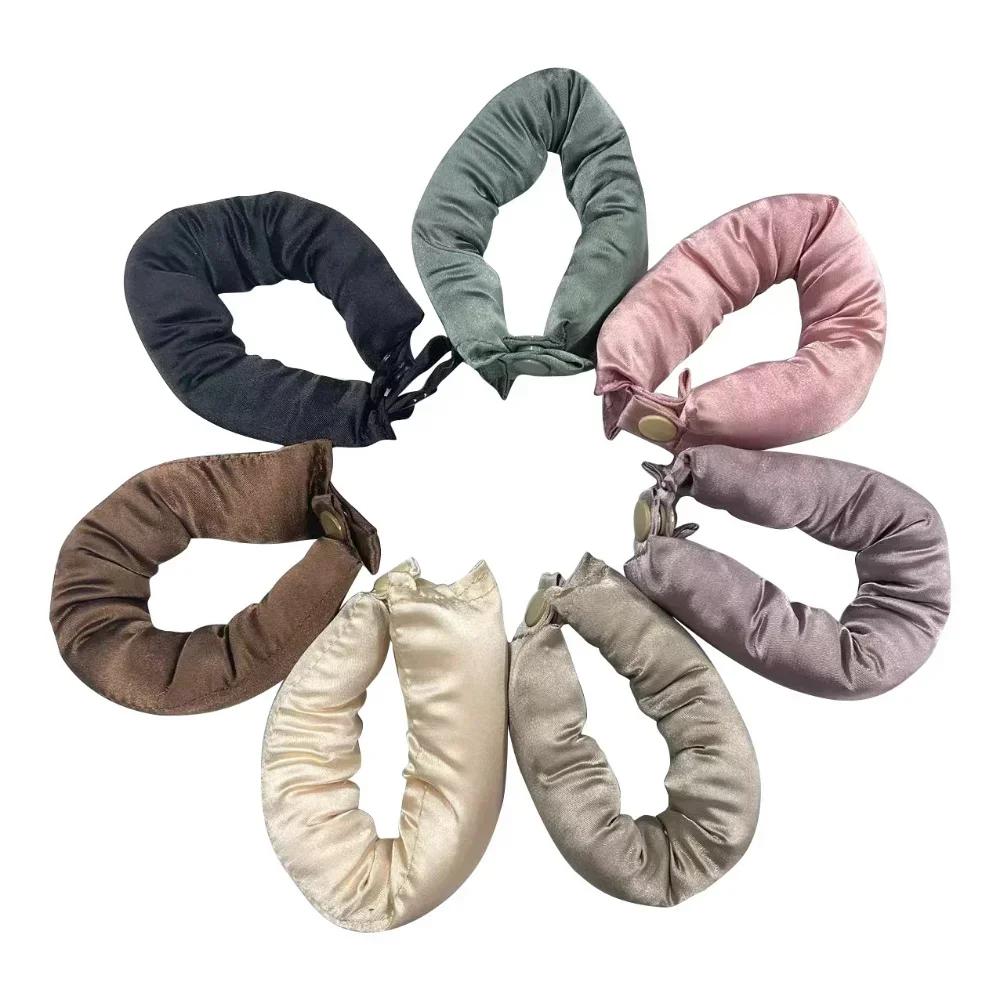 Бигуди для волос без нагрева, материал, похожий на шелк, мягкие, не повреждающие волосы, простые в использовании, для долговечных локонов, для ночной укладки, инструменты для ленивой укладки волос