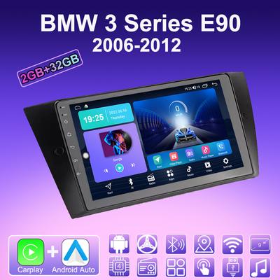2 DIN Android Carplay автомобильное радио для BMW 3 серии E90 2006-2012 мультимедийный проигрыватель головное устройство стерео GPS навигация BT WIFI 2+32 ГБ