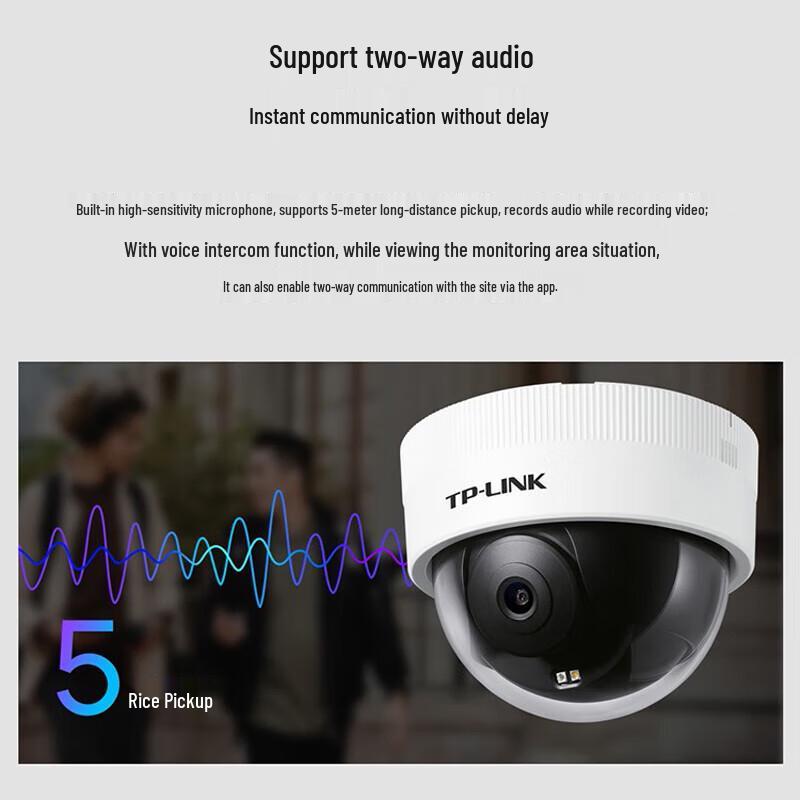 TP-LINK 1080p Wi-Fi HD Dome Security Camera with Night Vision