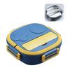 Lunch Box With Fork 3 Compartment Japanese Lunch Box Reusable Lunch Dinner Containers Leakproof Stainless Steel Bento