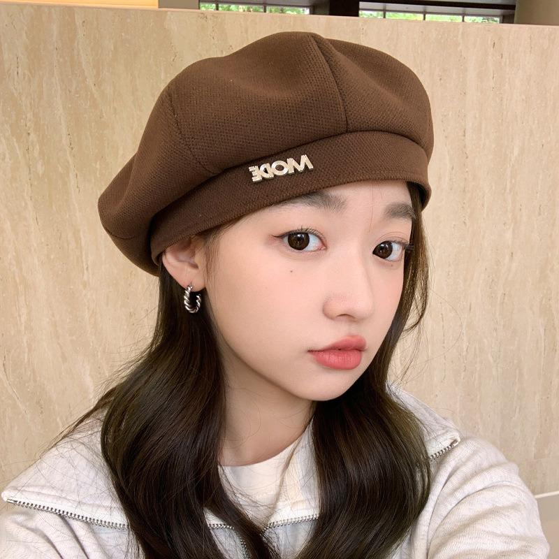 Осенне-зимняя шапка, Детская металлическая азбука, Берет, Шляпа художника