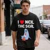 Neil The Seal T Shirt Fashion T Shirts Short Sleeve Street Style Tshirt Summer Cotton O Neck Oversized Top Tees