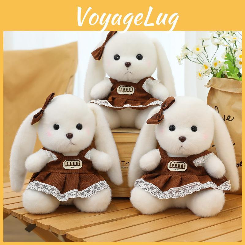Rabbit Wear Dress Plush Toy Cartoon Stuffed Animal Doll Kids Birthday Gifts