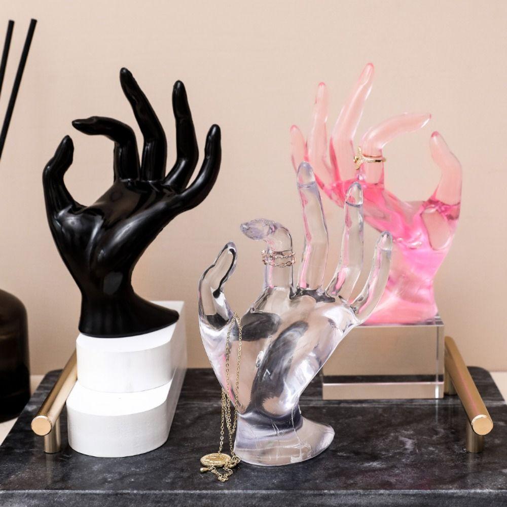 Model Art Jewelry Display Stand Plastic OK Hand Model Props Ring Display Ornaments  Jewelry Display
