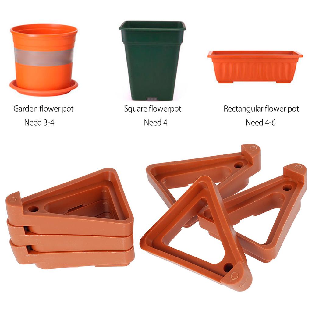 Подставка для цветочного горшка с невидимыми треугольными опорами Подставки для ножек Подставки для цветочных горшков Подставка для цветочного горшка Подставка для цветочного горшка Садовые принадлежности