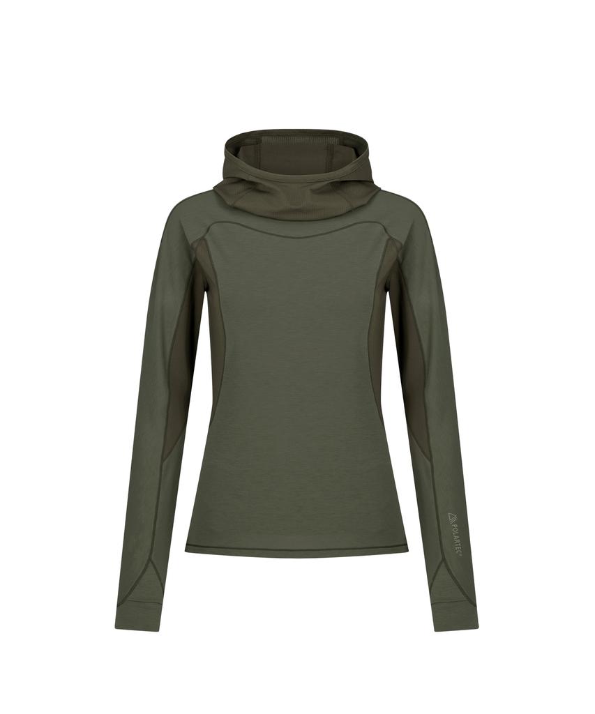 Худи с длинным рукавом Polartec® Delta™ Flexair Оливковый