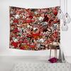 American Style Graffiti Cartoon Tapestry Car Road Tavern Wall Decoration Background Cloth Ins Wind Hanging Cloth