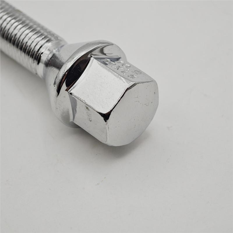 4PCS Alloy Wheel Bolts Nuts Lugs M12 X 1.5, 17mm Hex, Cone Taper Seat For Dacia Fiat Lotus Maserati Nissan Renault Mini Suzuki