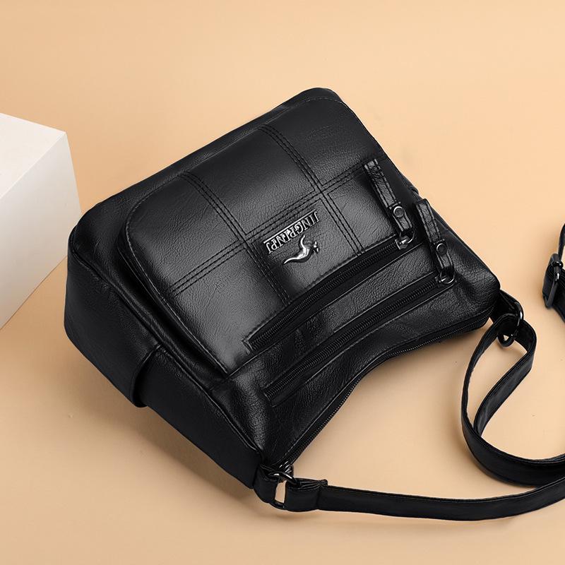 Женские сумки-мессенджеры 2024 года с многослойным дизайном, вместительные сумки для мам, которые можно носить через плечо