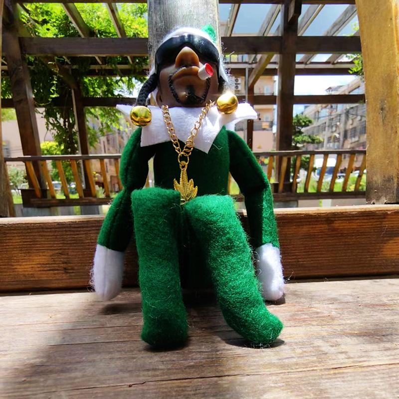 1/2pcs Snoop On A Stoop Christmas Elf Doll 2025 Christmas Decorations Festive Atmosphere Doll Ornament New Year Xmas Gift