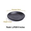 Melamine Black Imitation Porcelain Plate - Versatile Dish for Hot Pot, Barbecue, and Cold Dishes