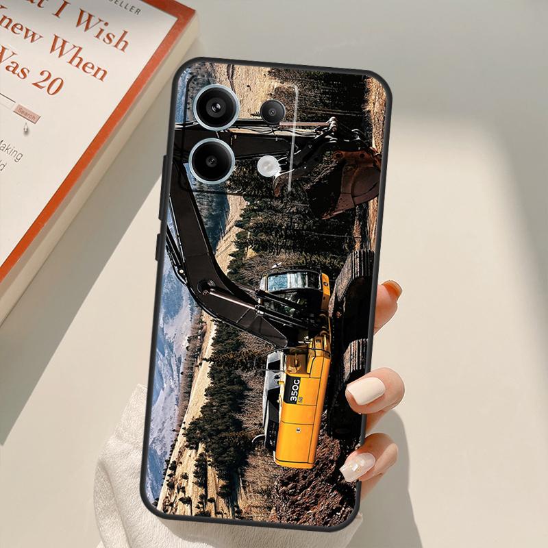 Чехол-экскаватор для Xiaomi Redmi Note 14 10 11 12 13 15 Pro Plus Чехол для Redmi 15 14C 10C 12C 13C 15C