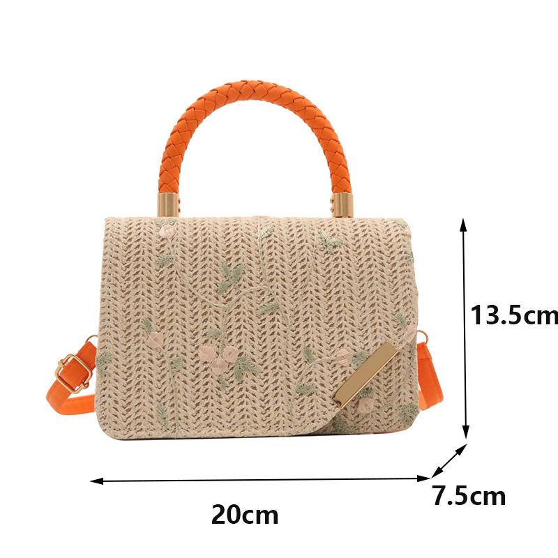 Повседневные соломенные плетеные сумки женские летние пляжные квадратные маленькие свежие сумки новые женские дорожные кошельки сумки через плечо сумка-мессенджер