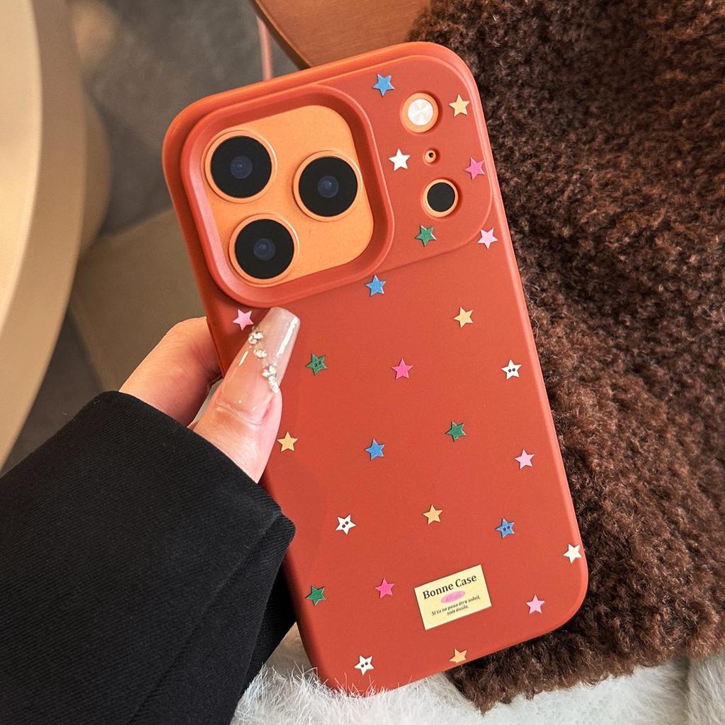 Цветной чехол для телефона со звездами для iPhone 16, iPhone 17 и iPhone 17 Pro Max