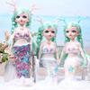 Colorful Mermaid Doll Princess Children's Pretend Play House Dress Toy Christmas Birthday Gift for Girls