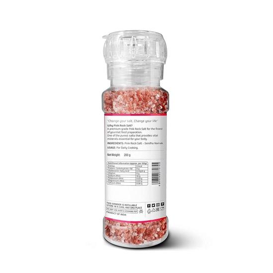 LUNN PINK ROCK SALT | 200 gms EACH | PACK OF 2 (GRINDERS)