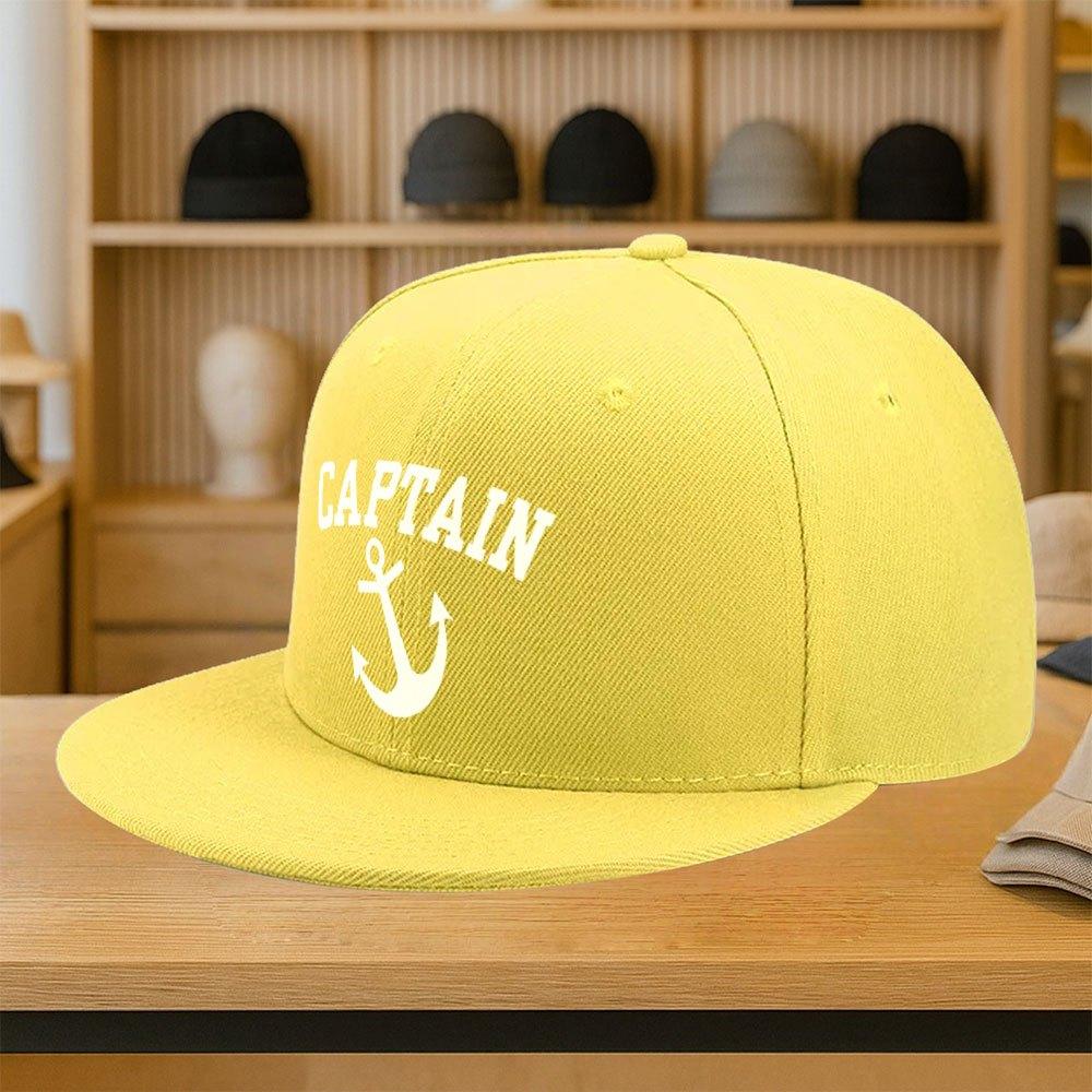 Полиэстеровая бейсболка с принтом "Капитан Якорь", регулируемая кепка-snapback, повседневная уличная одежда для взрослых