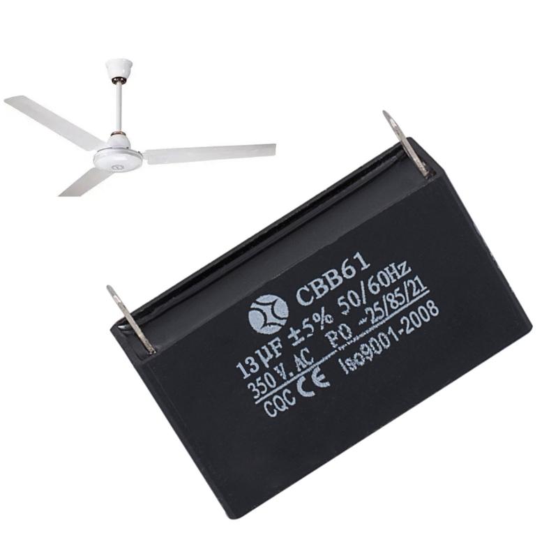 11мкФ/13мкФ 350В CBB61 Пусковой Конденсатор Конденсатор Потолочного Вентилятора Электрические Реле Питания Соединительный Конденсатор Долговечный