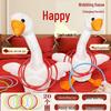 Inflatable Goose Ring Toss Game - Shaking Head Duck Stuffed Toy