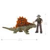 Mattel Мини-фигурка JURASSIC WORLD New Ruler, ограниченный тираж, возраст — 1 год, и GWP74, мульти-упаковка (с Диметродоном) [Игрушка Динозавр] [3 Up]