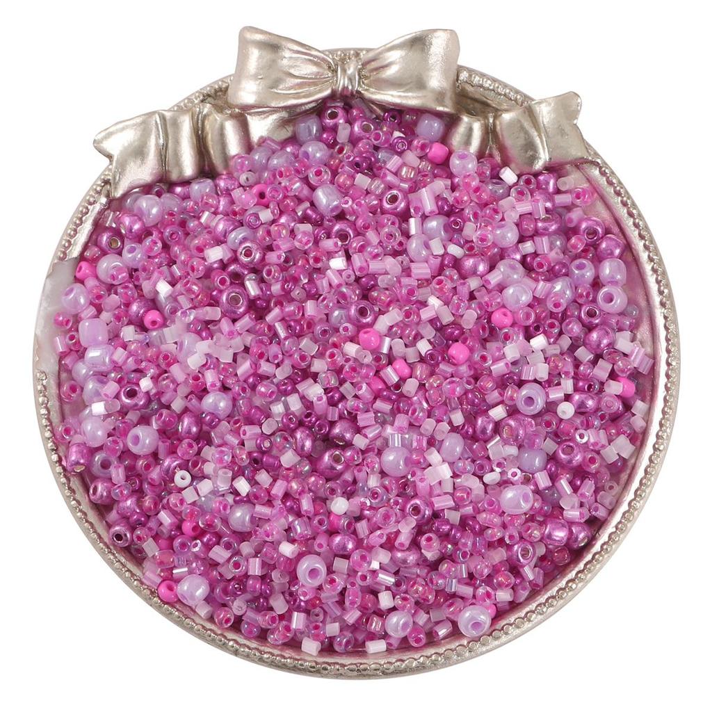 15000pcs Mixed Shapes Sizes Glass Seed Beads Multi Colors Round Bugle Glass Bead For DIY Jewellery Craf Making Garment Beading Embroidery Accessories