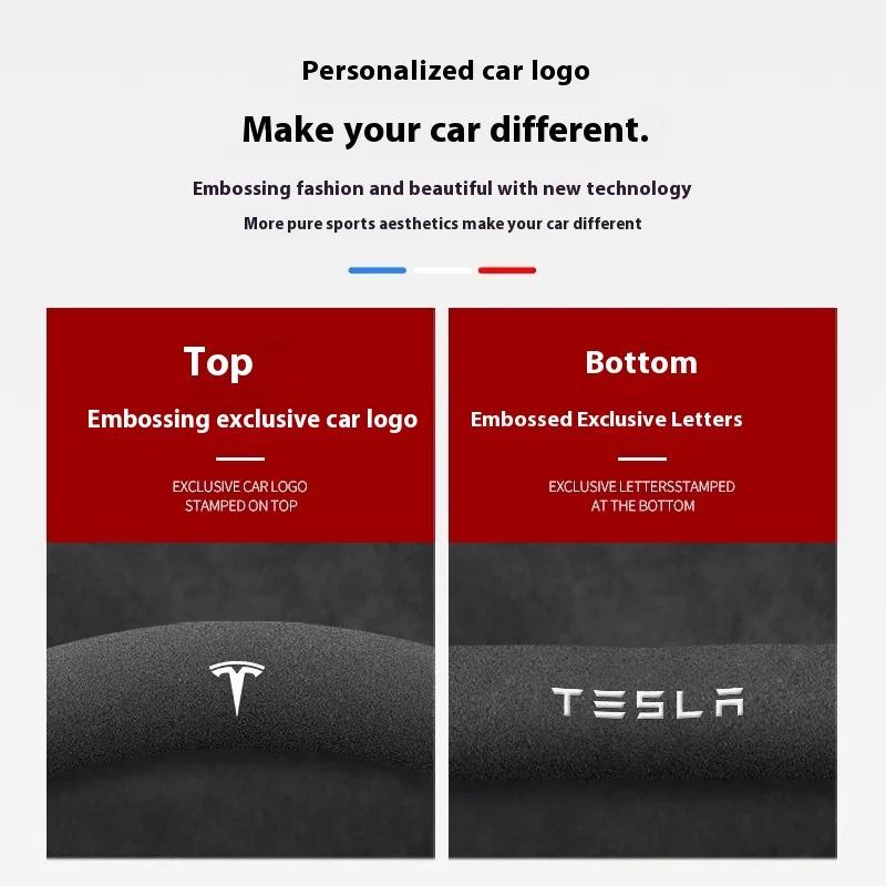 Car Suede Ventilate Anti-Slip Protector Steering Wheel Cover For Tesla Roadster Model 3 Model Y Model S Model X Accessories