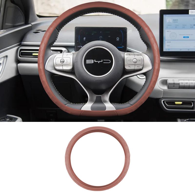 Для Byd Dolphin Surf Dolphin Mini Силиконовая нескользящая накладка на руль автомобиля Защитная накладка на руль автомобиля