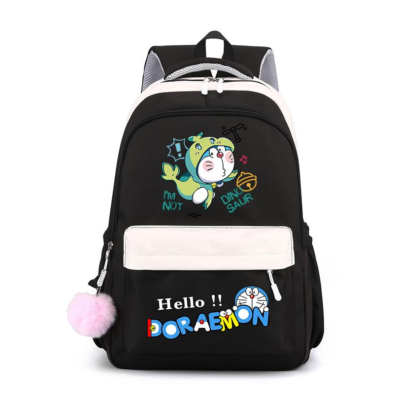 New Animation Peripheral Doraemon School Bag Backpack Cartoon Backpack Large Capacity Student School Bag Stationery