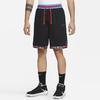 Nike Быстросохнущие баскетбольные шорты Dri-FIT DNA с цветными блоками и шнурком, мужские брюки, черные BV9447-014