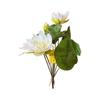 Q-FLA Artificial Flower Water Lily Bush WH White Arrangement Material FJA-20