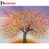 HUACAN 5D Diy Алмазная картина Цветные деревья Вышивка Стразы Алмазная мозаика Настенный декор