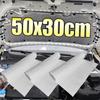 Universal Automotive Heat Barrier Embossed Aluminum Shield 50x30cm For Exhaust Manifold Turbo Sound Deadener Insulation Mat DIY