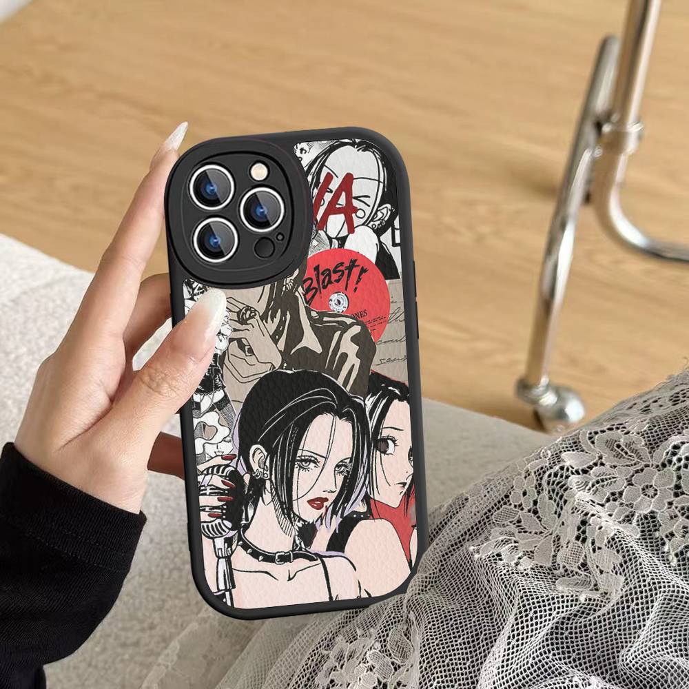 Комиксы Осаки Нана Горячая Япония Кожаный Чехол для Телефона Для IPhone 16 16e 15 14 13 12 11 Pro Max Plus Mini Чехол